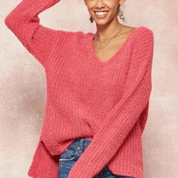 ultra soft Long sleeved Sweater pink - Picture 2 of 6